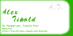 alex tipold business card